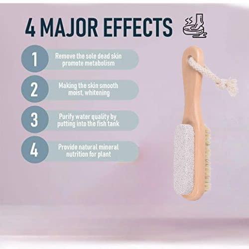 Being One Pumice Stone for Feet with Handle - Corn and Callus Remover, Exfoliator & Scrubber for Dead + Dry Skin on Feet and Pumice Stone for Hands - Corn Removers for Feet (M, 3)