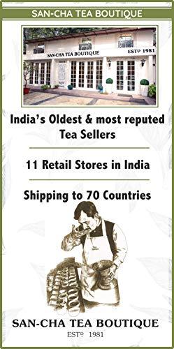 SAN-CHA Sancha Tea Boutique English Tea Bundle, 50 Pyramid Tea Bags & Whole Leaf Tea, English Breakfast Tea, Afternoon Tea & Earl Grey Tea, Assorted Tea Pack, Golden Orange Pekoe Tea