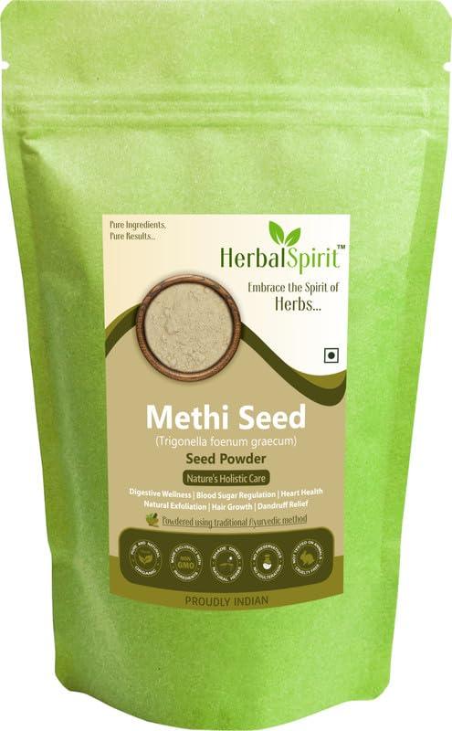 HerbalSpirit Herbal Spirit Methi Powder for Eating, 100gm | Methi Powder for Hair Growth | Methi Dana Powder | Methi Seeds Powder | Fenugreek Powder for Hair Growth | Methi Dana Seeds Powder |