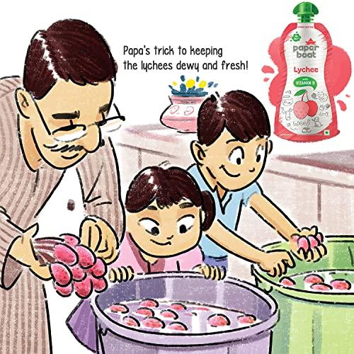 Paper Boat Paper Boat Lychee Juice, Litchi Jelly Drink Enriched with Vitamin D, No Added Preservatives and Colours (Pack of 9, 150ml each), Pink