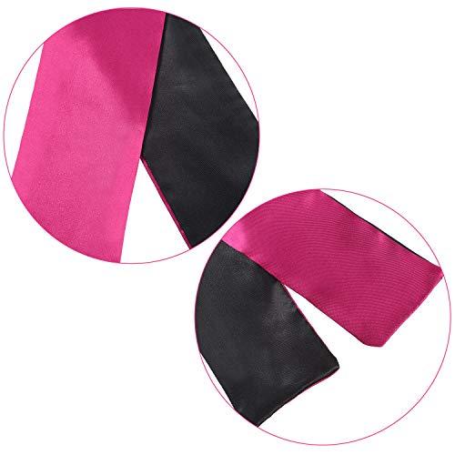 FORMANDO FORMANDO 2 Pack Sleeping Mask Satin Eye Mask Blindfold, 150 cm (Black Red)