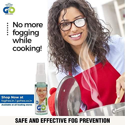 GOFREE GOFREE Anti-Fog Spray Kit With Cleaning Cloth For Spectacles, Glasses, Camera Lens Patented & Advanced Formula Solution (30 ML) Effective Up to 24 Hrs - (Pack Of 2)