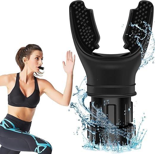 OXYBOOST Oxyboost Breathing Trainer with jaw trainer, Lung Capacity Exercise Device and Lung Exerciser for Respiratory Muscle Exercise and Increased Sports Breathing Fitness| Lungs Exercise Equipment