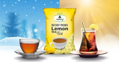 Apsara Tea Apsara Tea Instant Premix Lemon Ice Tea 1Kg | 2 In-1 Tea, Lemon Flavoured Iced Tea, And Hot Lemon Tea | Refreshing Summer Drink | Ready To Drink Ice And Hot Green Tea | Lemon Tea | Iced Tea