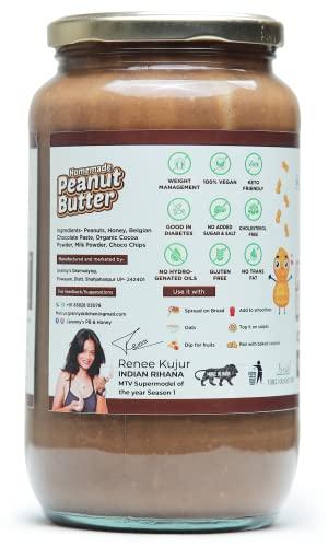 Generic Granny's Homemade Peanut Butter (Dark Chocolate) Creamy | Sweetened with Mountain HONEY | No Added Sugar | No Added Salt | High Protein | High Fibre | No added Preservatives | No Trans Fat | Energy Bo