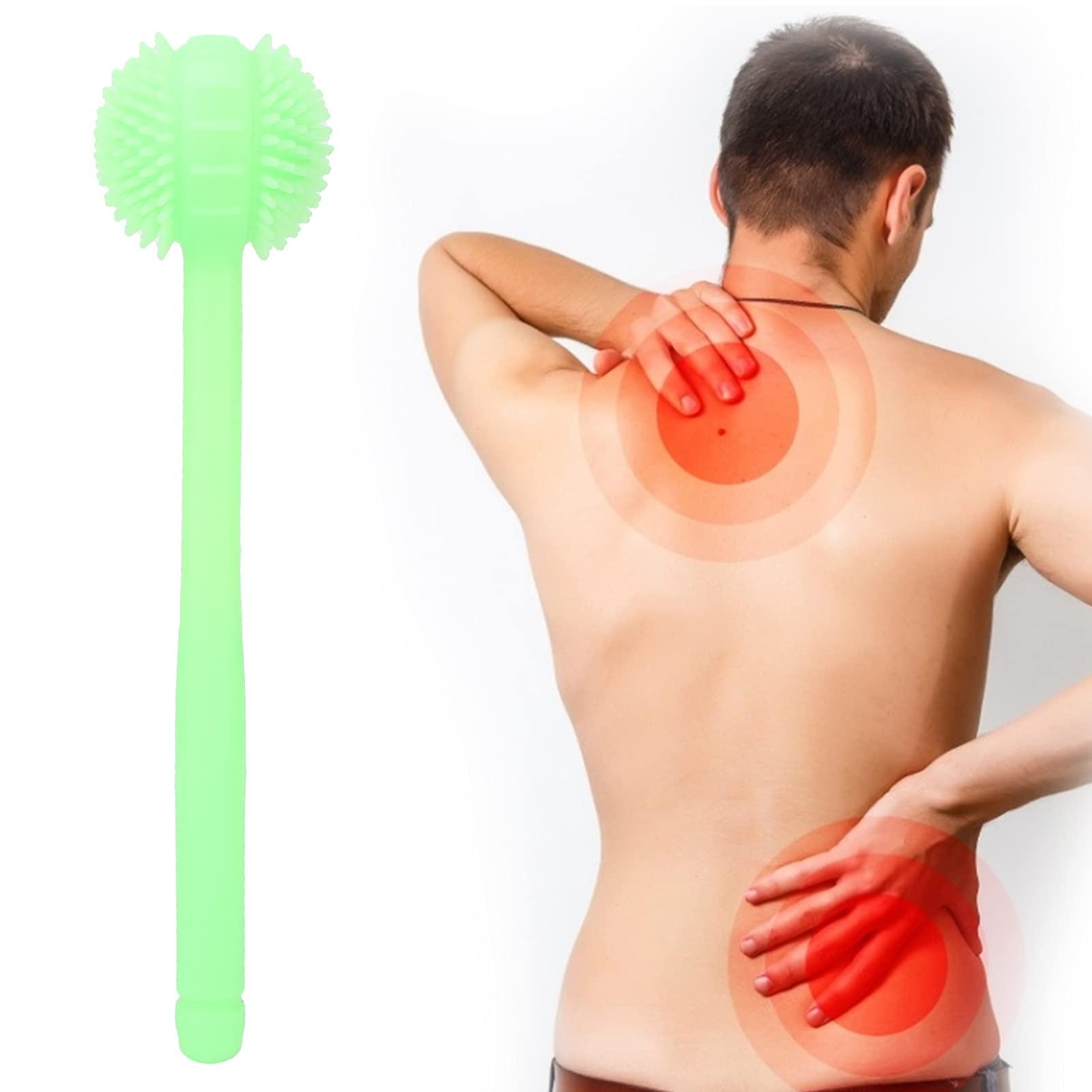 Shanrya Massager Ball Hammer, Manual Back Massagers Quick Relief Easy Installation for Family for Home(green)