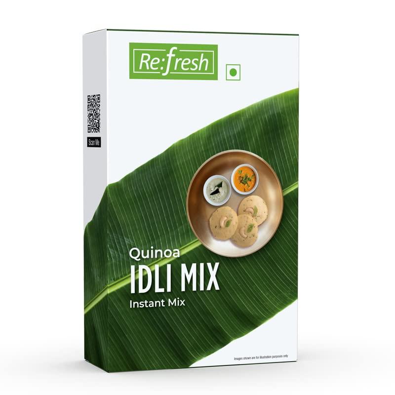 RE:FRESH Refresh Quinoa Idli Instant Mix 200g | Healthy Breakfast Mix | Pure Veg | Authentic South Indian Recipe