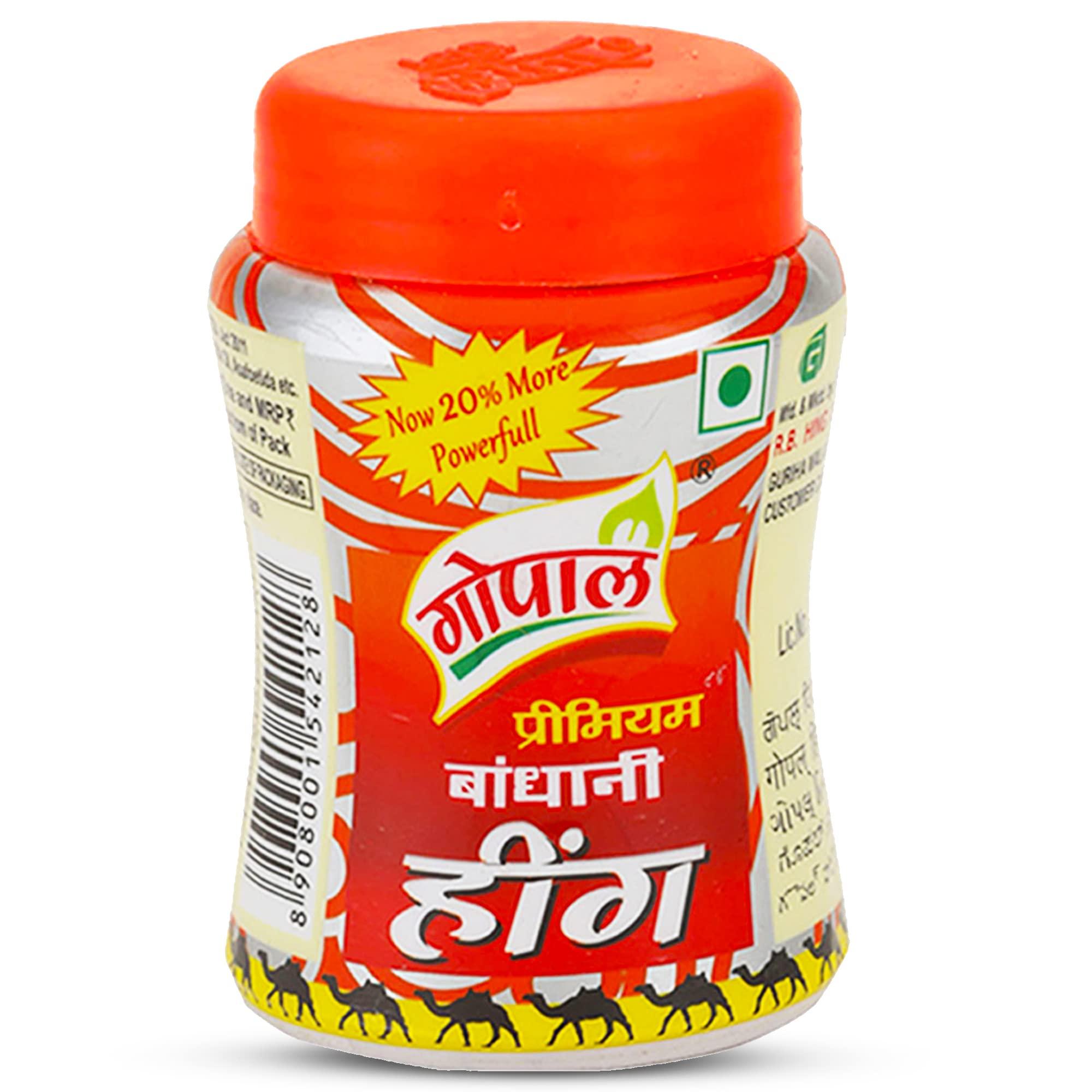 BABY BRAND BABY BRAND Gopal Premium Compounded Hing (100G) | Strong Asafoetida (Hing) For Cooking | 100% Pure And Organic Food Spice | Indian Flavor For Food | Strong Bandhani Hing (100 Gram), Vegetable Masala