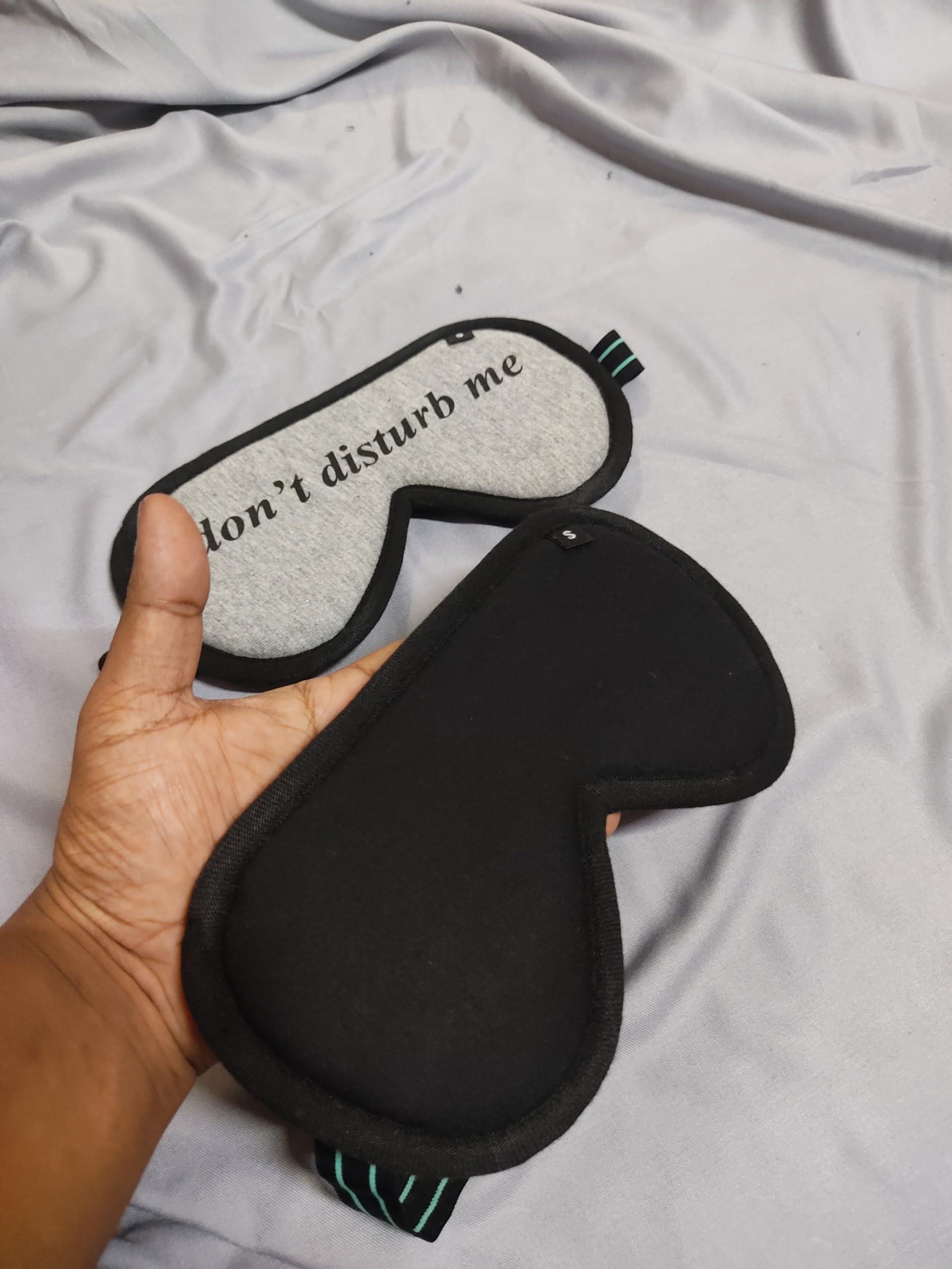 SHOPPAX SHOPPAX Spandex Pack Of 2 Adjustable Sleeping Mask Eye Mask For Travel, Yoga And Meditation,Multicolour