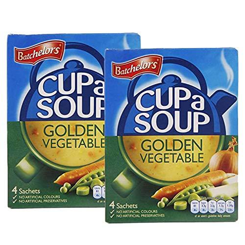 Batchelor\'s Batchelor\'s Cup A Soup 4 Sachets - Golden Vegetable - 2 Pack, 2 x 82 g