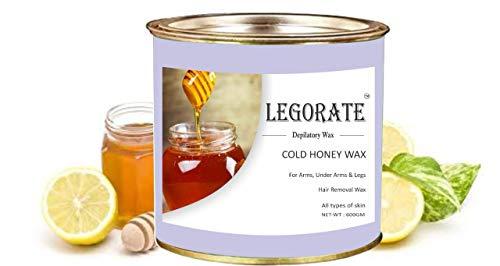 LEGORATE LEGORATE Cold Hair Removal Hot Wax (600 gm) Free 20 Waxing Strips