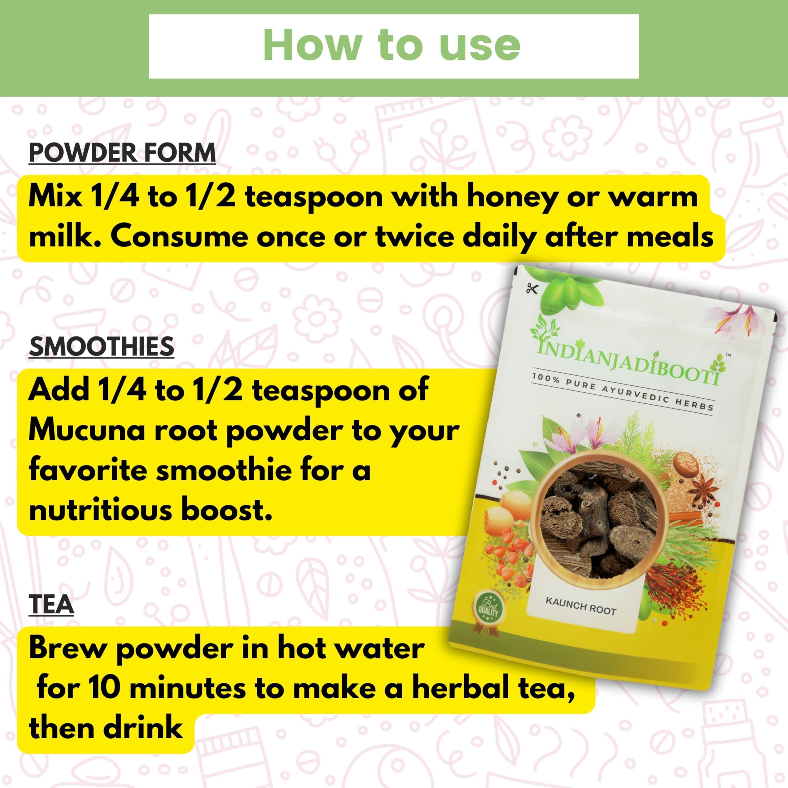 IndianJadiBooti IndianJadiBooti Kaunch Root | Mucuna Root | Mucuna Pruriens | Kaunch ki Jad | Konch ki Jadd | Kounch Jadd | Cowhage | Kaunch mool root jad | 400 Grams Pack