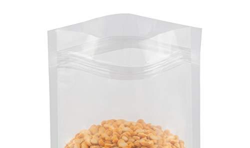 mp MARUTHI PLASTICS & PACKAGING CHENNAI [P] LTD SK Maruthi Plastics Transparent Food Graded Standup Pouch with Zipper (100 MM x 165 MM + 35 BG) (500)