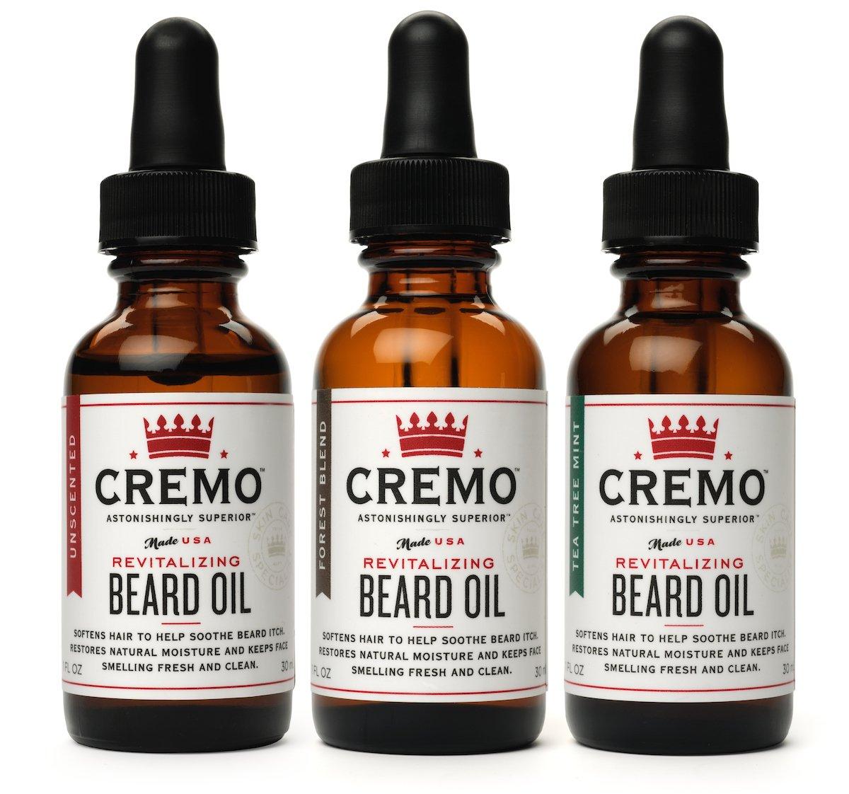 Cremo Cremo Revitalizing Beard Oil, Astonishingly Superior, 1 Ounce Bottle, Tea Tree Mint Scent