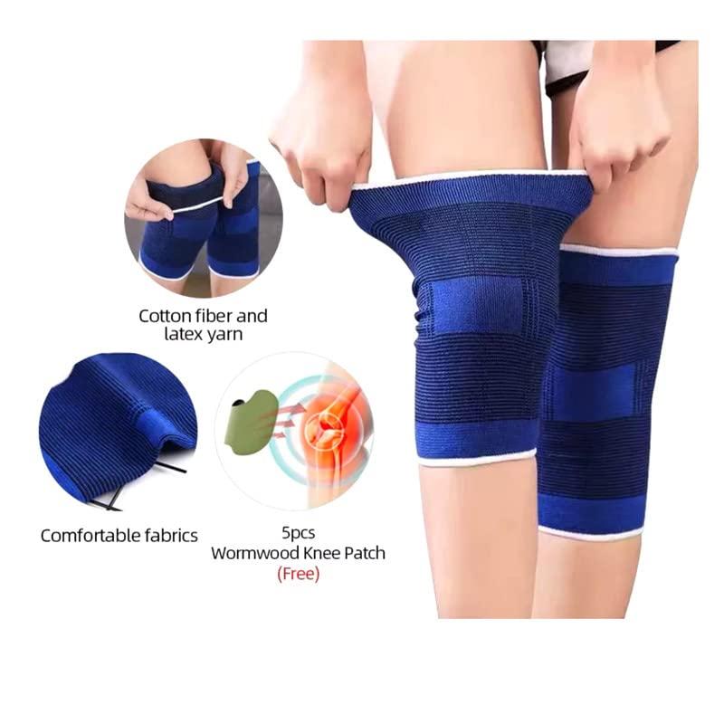 SBK Sports Shopsbee Knee Support Protector For Unisex I Multiuse Knee Braces For Sports Cricket,Badminton,Kabaddi I,Knee Cap for Pain Relief,Knee Cap for Gym, (Color Blue) Pack Of 1