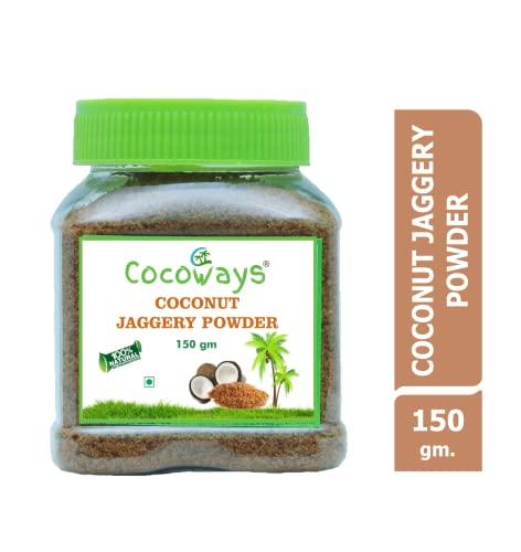 COCOWAYS Cocoways Organic Coconut Jaggery Powder, (150 gm) Pet Bottle Pack of 1