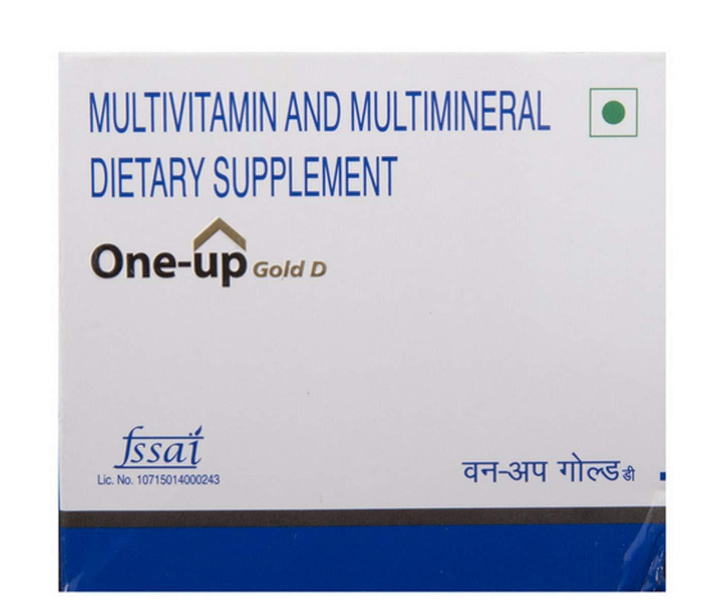 One Up One-Up Gold D - Strip of 10 Tablets