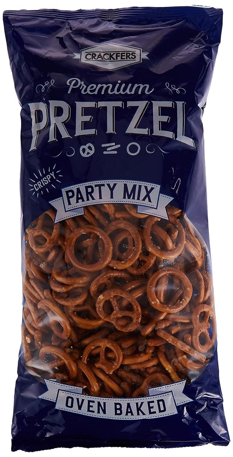 Generic Bifa Crackfers Crispy Pretzel Party Mix Oven Baked (Pack of 2), 350g (Imported)