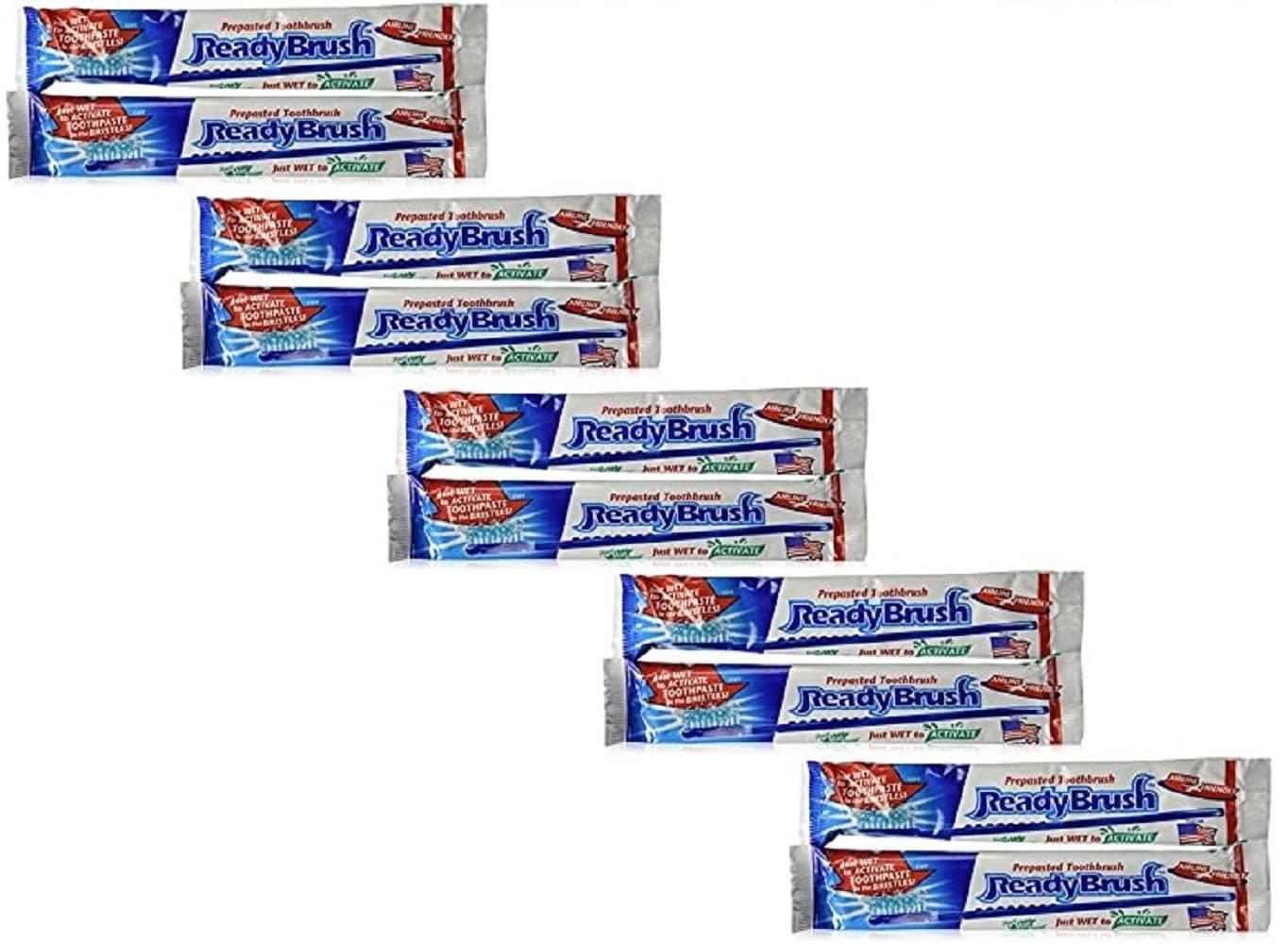 Readybrush Ready Brush Prepasted Disposable Toothbrush 10 count