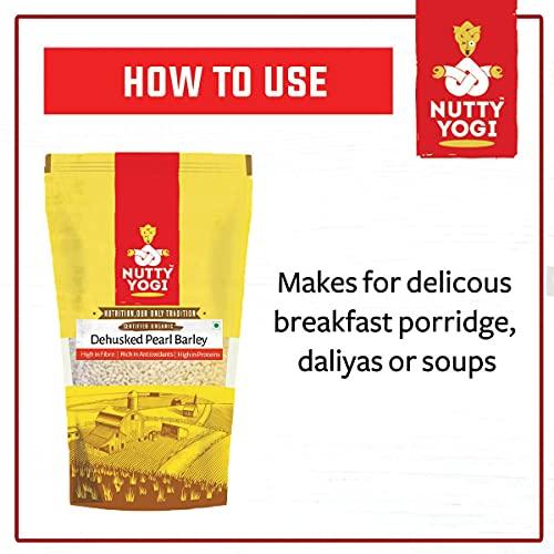 NUTTY YOGI Nutty Yogi Organic Pearl Barley | wholegrain Nutrition | - 400gm (Pack of 1)