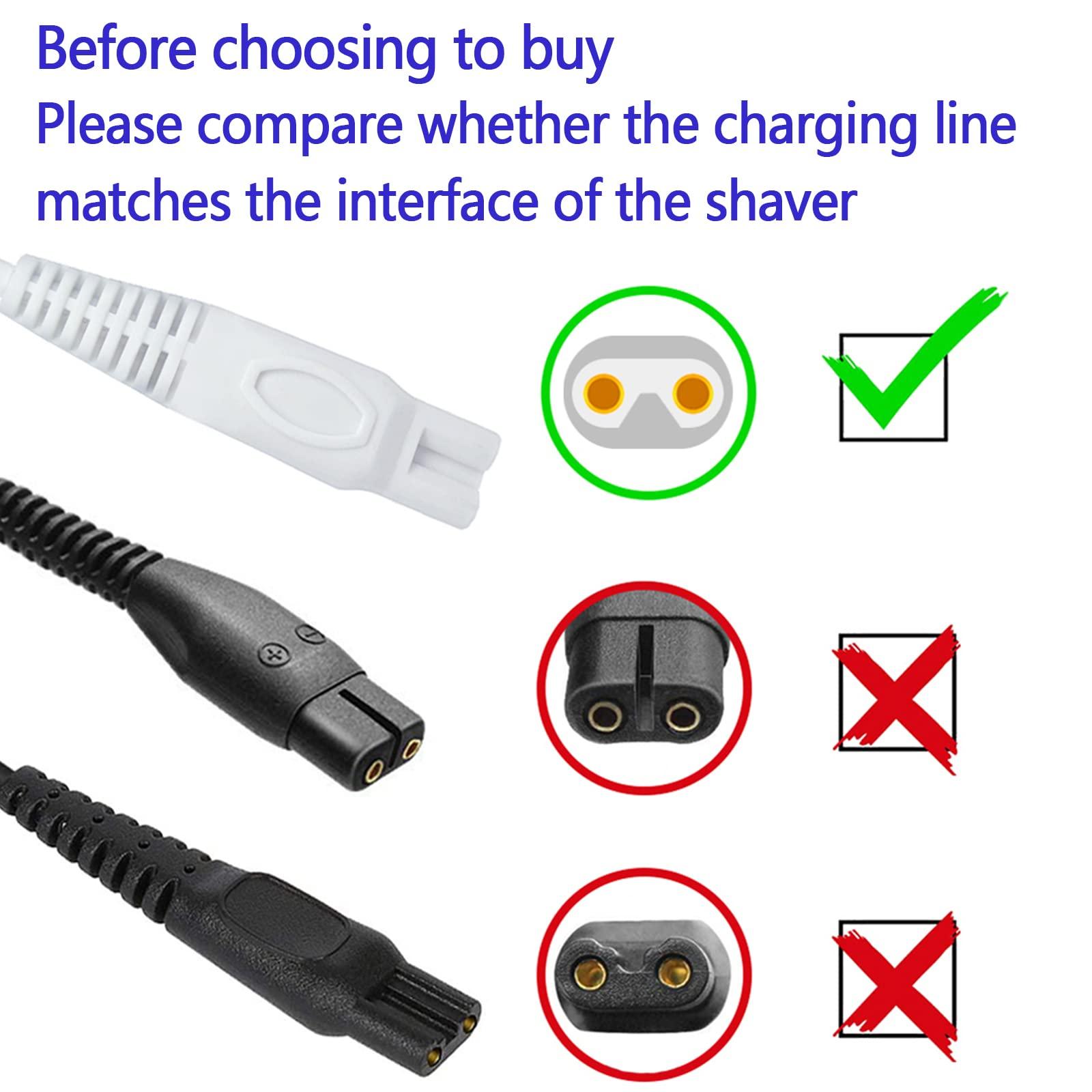 INVODA Shaver Charger Compatible with Finishing Touch Flawless Body Rechargeable Women\'s Razor USB Cable Replacement 5V Power Cord Women Electric Trimmer Adapter