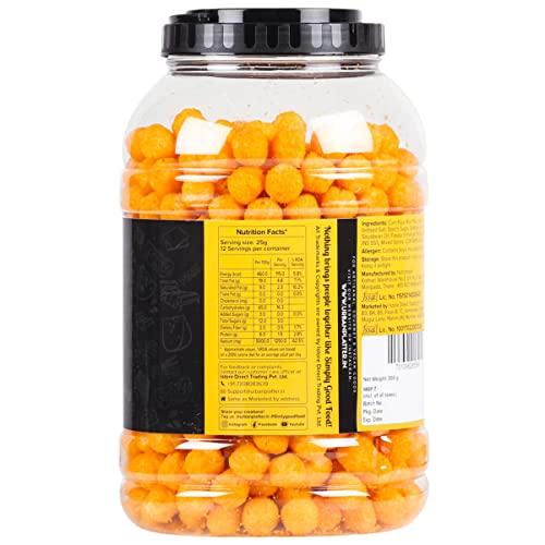 urban platter Urban Platter Cheese Balls, 300g (Cheddar Flavour, Plant-Based Vegan Snack, Party Pack)