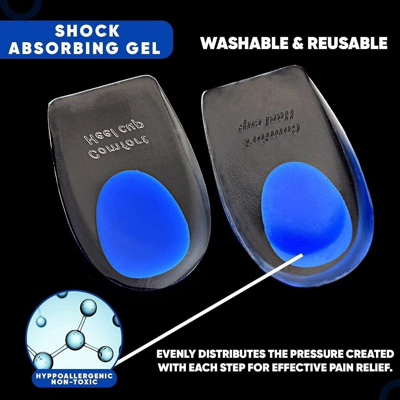 FEWORLD FEWORLD Moisturizing Gel Heel Socks, 1 Pairs Toeless Spa Sock for Foot Care Treatment, Cracked Heels, Dry Feet, Foot Calluses.