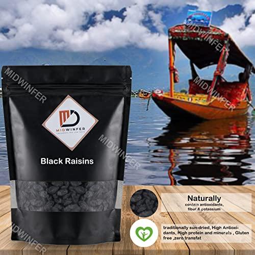 MIdwinfer MIdwinfer Black Raisins With Seeds (Black kishmish) 400g