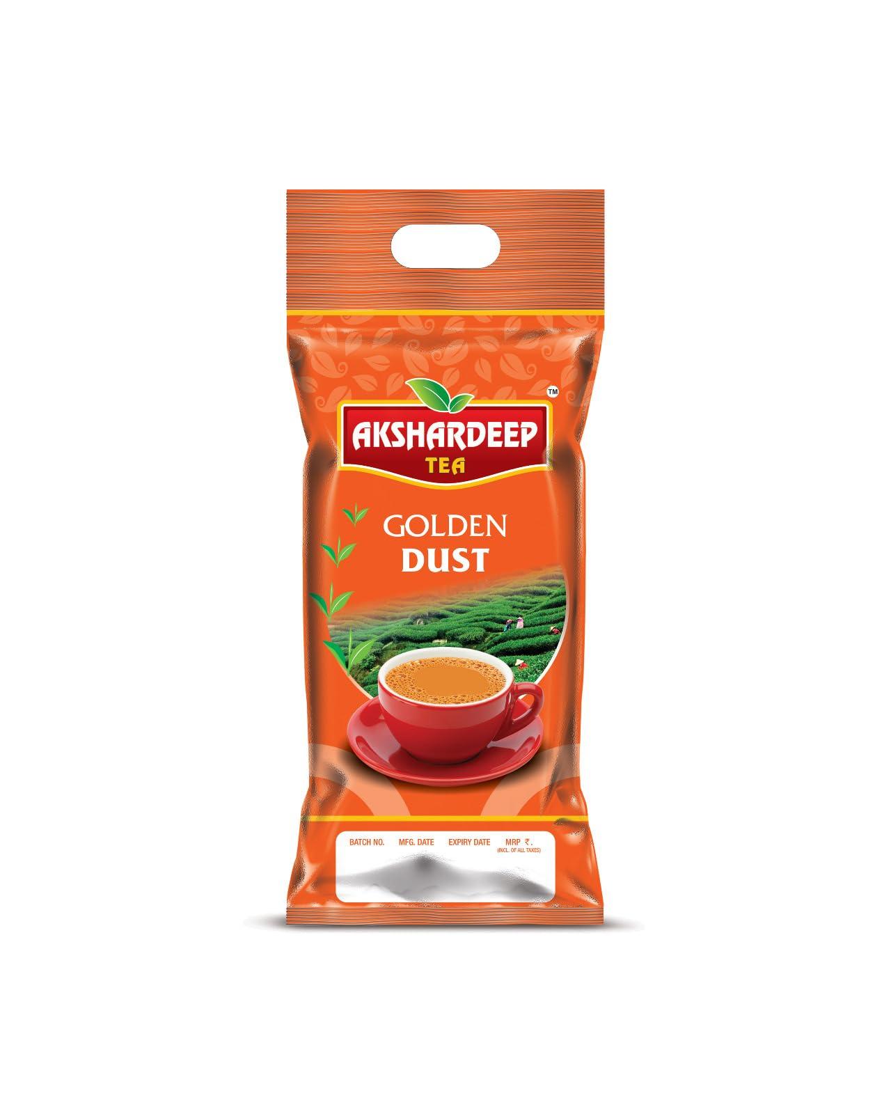 AKSHARDEEP AKSHARDEEP Golden Dust Tea Refreshing And Tasteful Chaipatti For Chai Lover (1 KG) - Pack Of 3