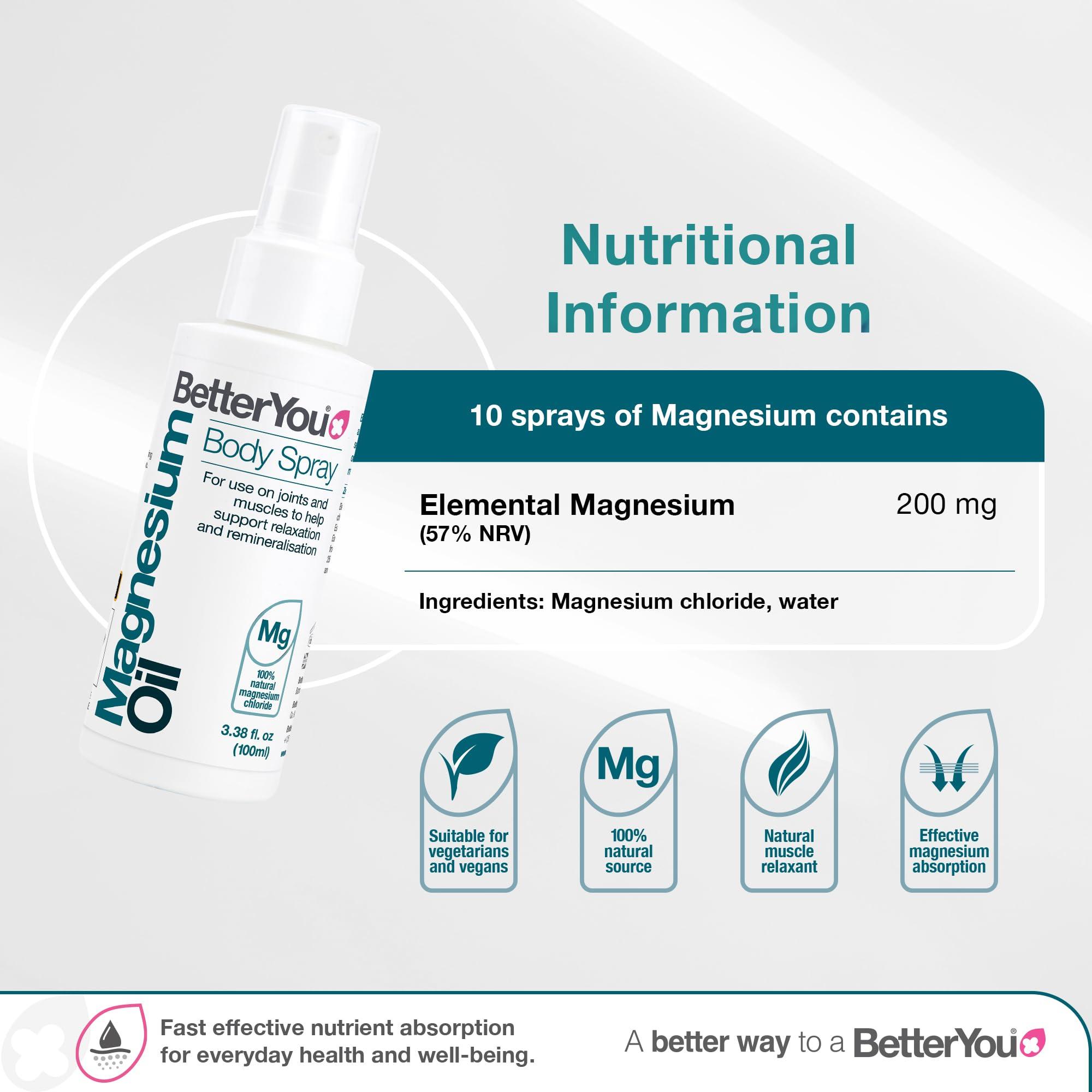 BetterYou BetterYou Better You Magnesium Oil Original Spray, 100 ml