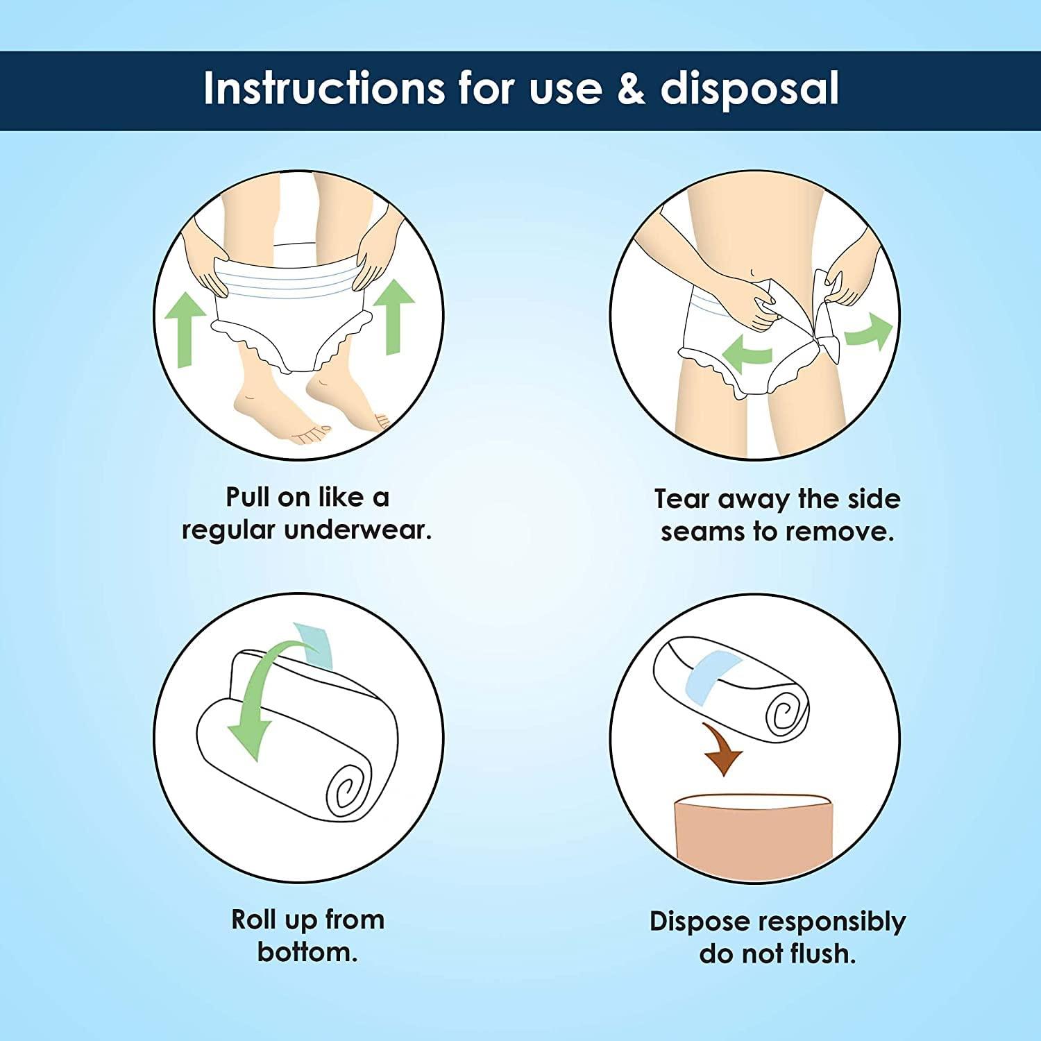 Kare In Kare In Large-XL Size Adult Pull Ups Pant Style Underwear 10Pcs / 1 Pack Diapers