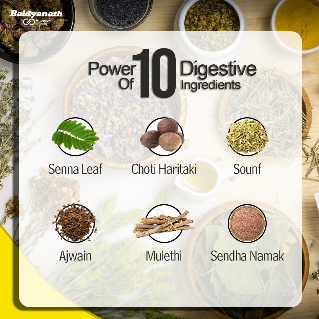 Baidyanath Baidyanath Kabz Har Ayurvedic Powder | Relieves Constipation, Gas, Indigestion & Acidity | Enriched with Sonth, Sounf, Ajwain, Choti Haritaki, Senna Leaf & 10+ Digestive Ingredients | Non-Habit Forming, No-Cramp Formula for a Healthy Digestive System