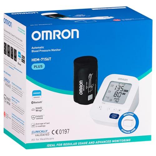 Omron Omron HEM 7156 T Digital Blood Pressure Monitor with 360 Accuracy Intelli Wrap Cuff for All Arm Sizes Accurate Measurements and Bluetooth Connectivity