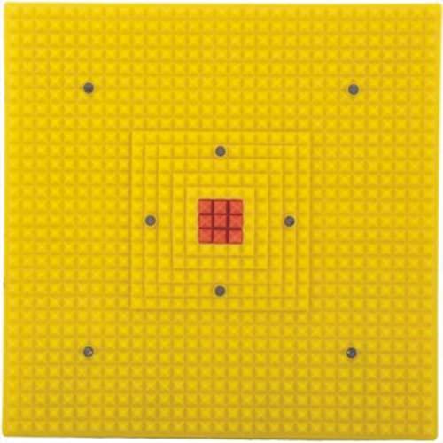 Acupressure DP-Acupressure Mat for Foot Pain Acupressure Mats Pointed Board Plate Pyramid Acupressure Pad for Foot Magnetic Energy Booster (Blue)