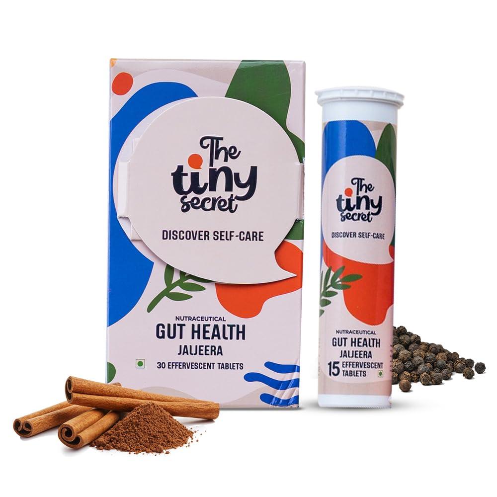 The Tiny Secret The Tiny Secret Digestion Fit Mints | Metabolic Booster | Protects Gut from Infection Meetha Pan Flavour & Gut Health Jaljeera Flavoured Fizz Pack of 2