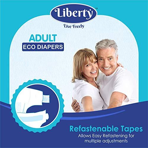 Liberty Liberty Adult Diaper, Medium -30 Count (3 Pack * 10 Pcs) (76-101 Cms || 30-40 Inch)