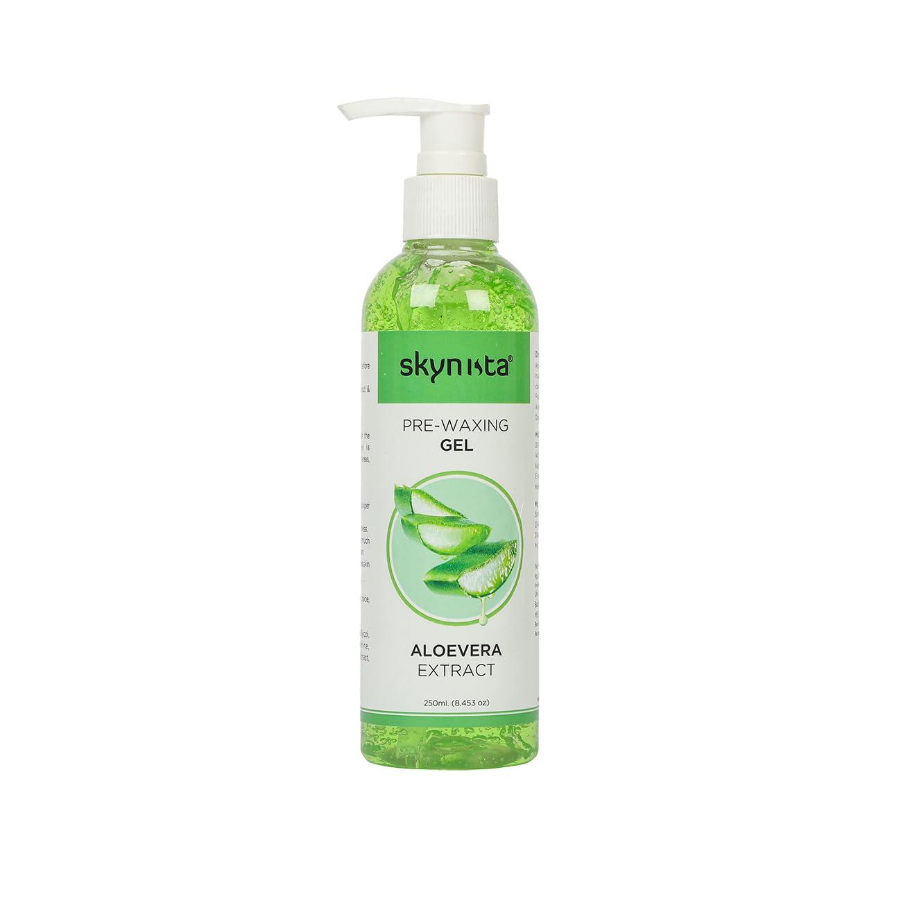 SKYNISTA Skynista Aloe Vera Pre-Waxing Gel | Pre Wax Gel | Aloe Vera Extract For Smooth, Soft Skin, Painless Waxing & Hair Removal | Before Wax Gel - 250 ml