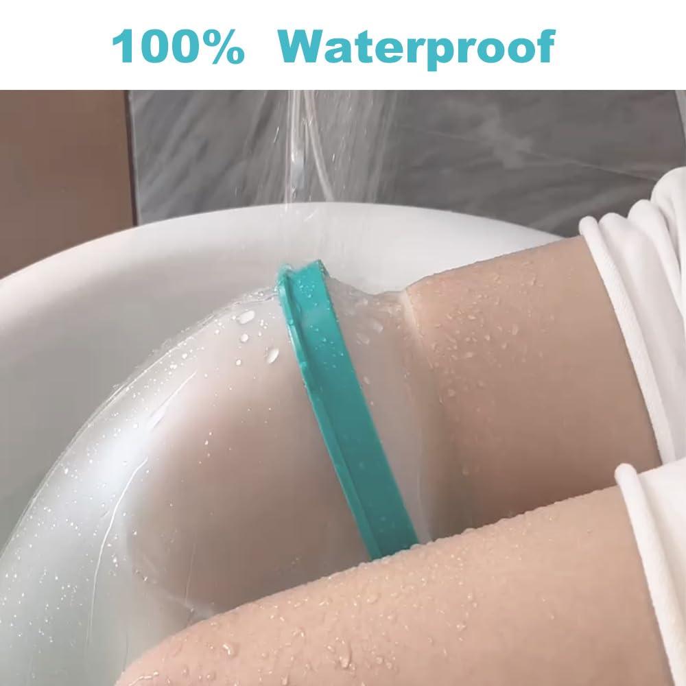 CIVJET CIVJET Waterproof Cast Covers for Shower Leg, Extra Large Watertight Foot Protector Cover, Broken Foot, after surgery, knee scooter, Reusable, Easy to Use Protect Legs in Bath for Man,Woman