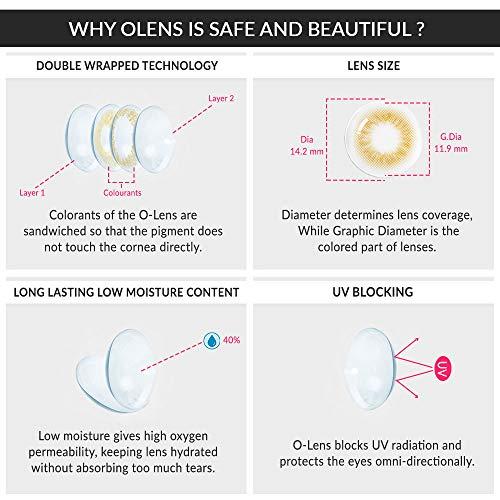 O-LENS O-LENS Scandi Light Grey - Coloured Contact Lens (Monthly Disposable, 0.00 / 2pcs / Light Grey), Natural Looking & Comfy Eye Color Lenses