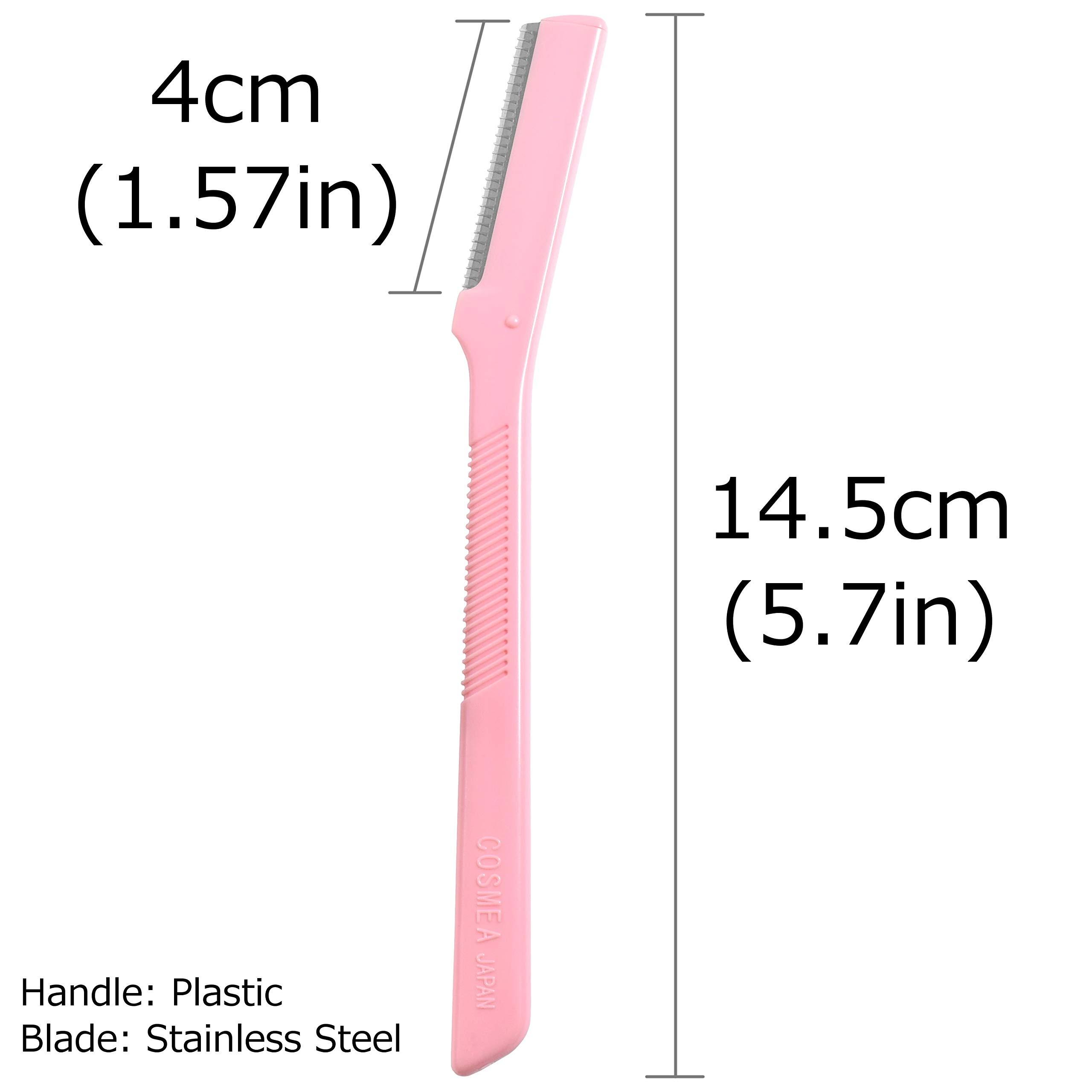 Product of Gifu Japan Seki Japan Face Beauty Trimmer, Women\'s Facial Razor, Disposable Facial Hair Removal Groomer, with Safety Cover, 3 Pieces