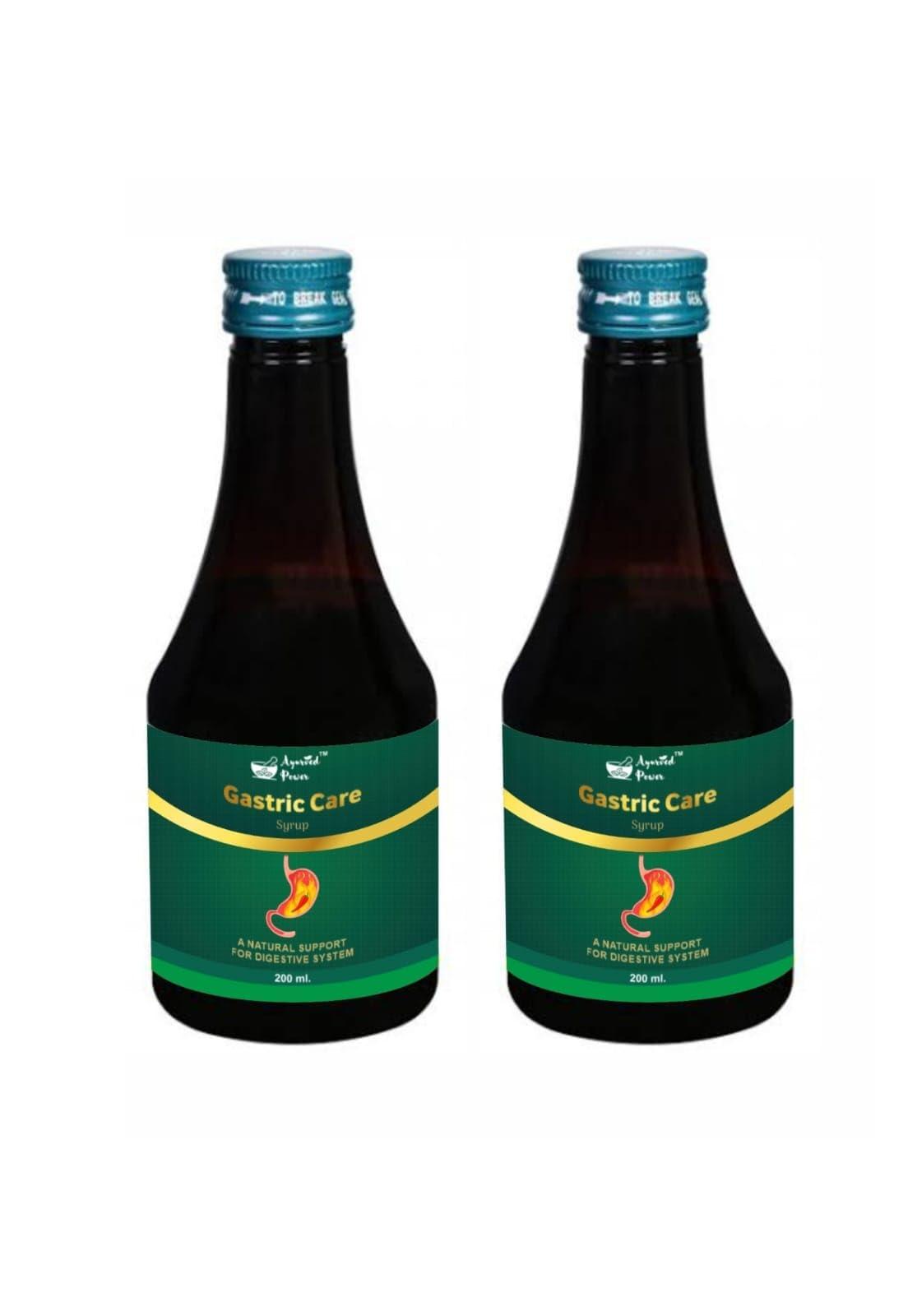 Ayurved power Ayurved power Gastric Care Syrup for Digestive Health & Acidity| Relieves Gastric Discomforts| Abdominal Pains & Nausea - Pack of 2 (Each One 200ml)
