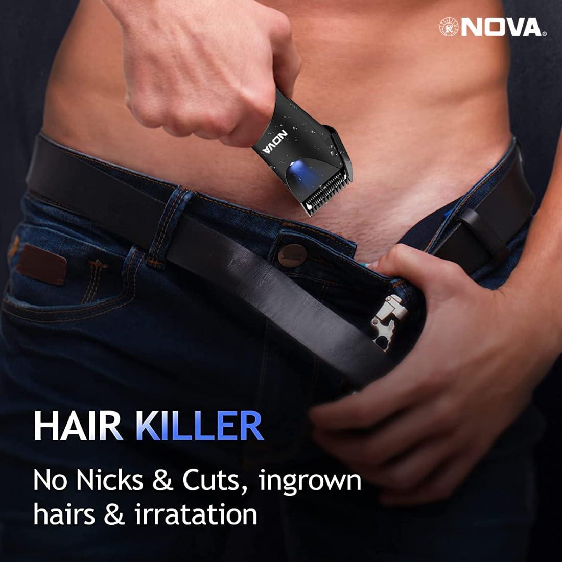 Nova Nova Men Nht 1043 Head To Toe Trimmer 90 Min Runtime 7 Length Settings (Black)