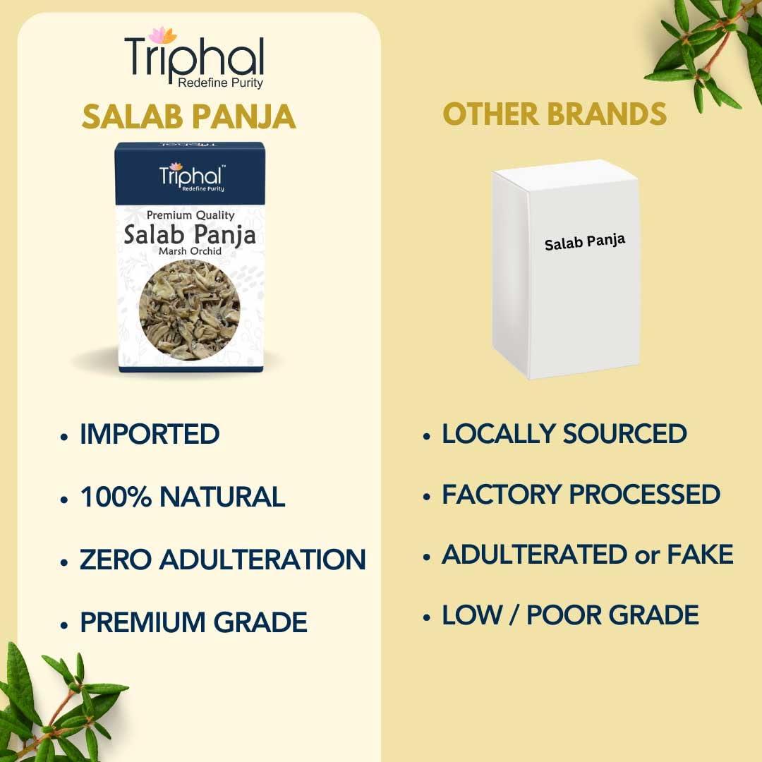 Triphal TRIPHAL Salab Panja/Salam Panja/Marsh Orchid | Original Herb | Fresh Pack (10g)