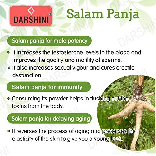 DARSHINI Darshini Salam Panja/Hatta Haddi/Salab Panja/Dactylorhiza hatagirea, 50gm