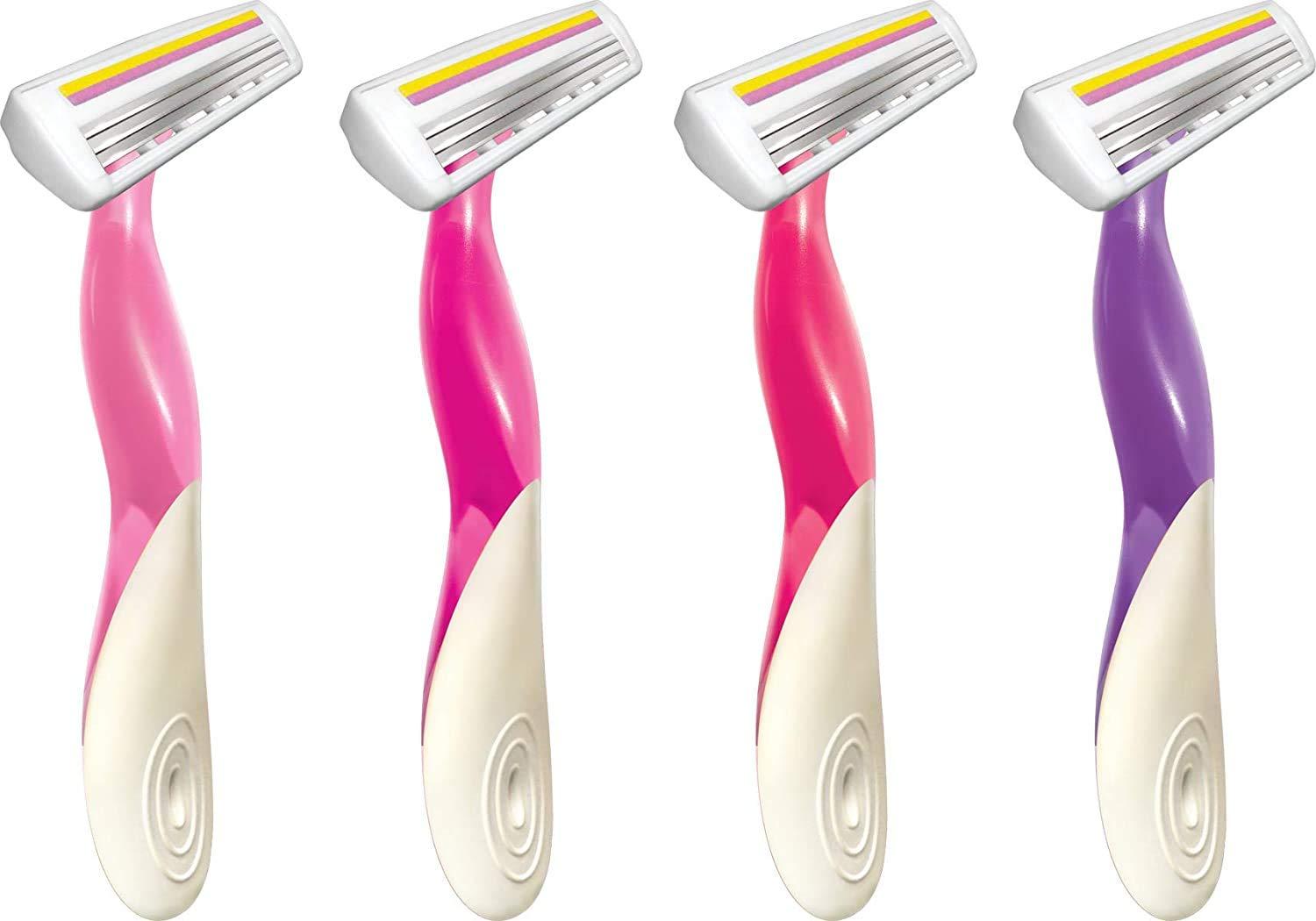 BIC Bic Soleil Twilight, Triple Blade Disposable Shavers for Women 4 ea (Pack of 3)