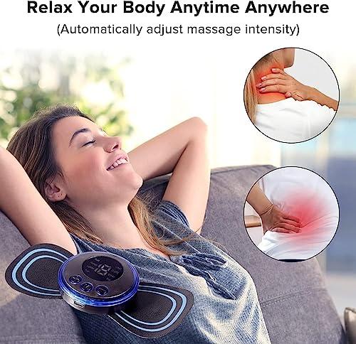 YOGIMOONI YOGIMOONI Foot Massager Pain Relief Wireless Electric EMS Massager,Rechargeable Portable Folding Automatic with 8 Mode19 Intensity for Legs,Body,Hand Therapy(Foot Massager and body Massager)/*-