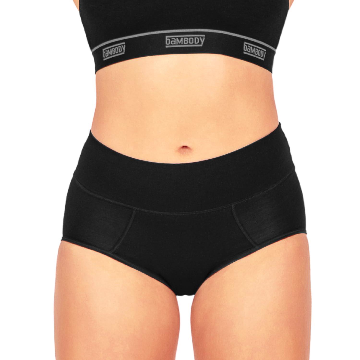 Bambody Bambody Absorbent Brief: Super Comfy Period Panties, 1pkbk, X-Small