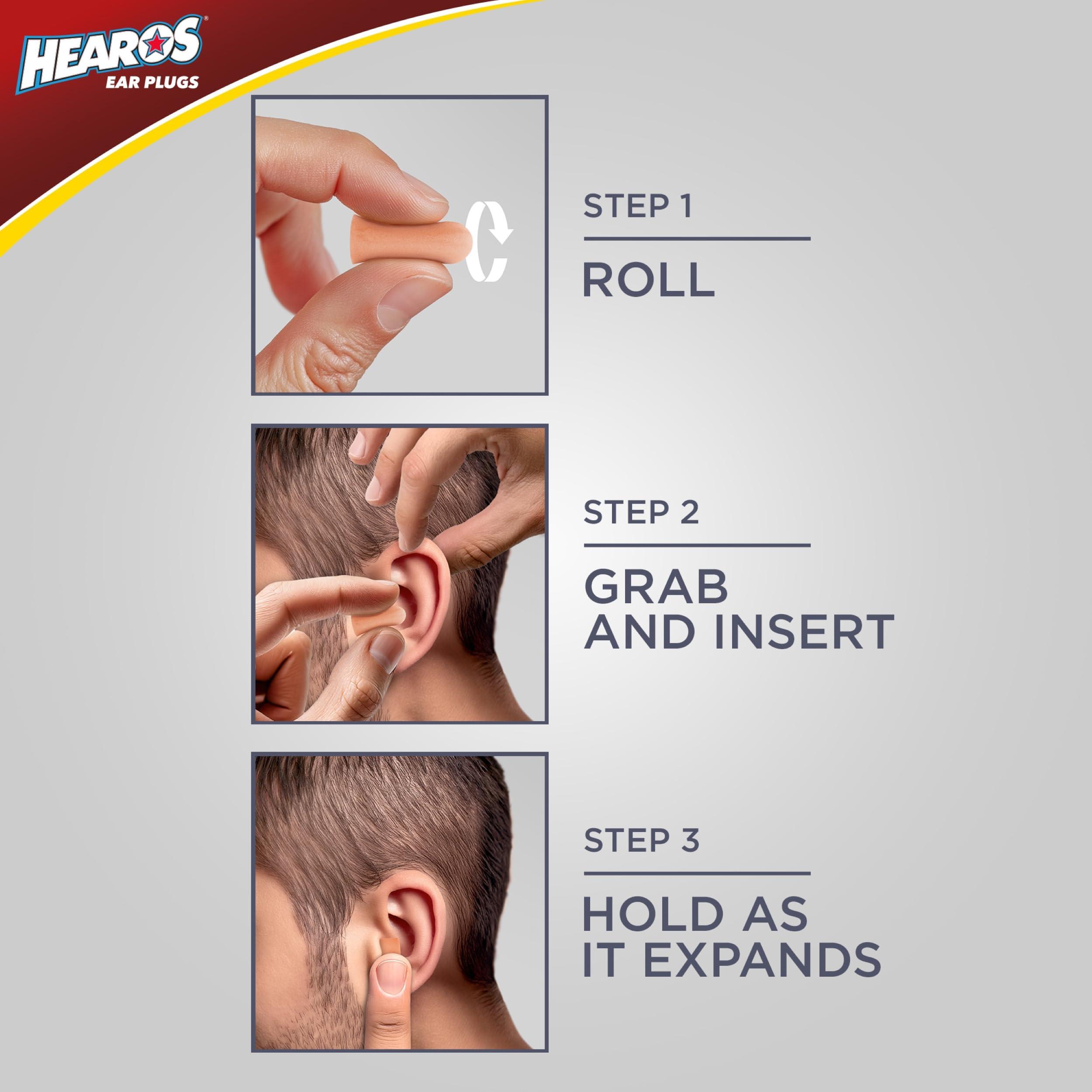 HEAROS HEAROS Ultimate Softness Series Ear Plugs, Beige, 56 Pair