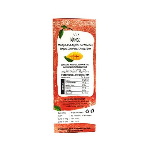 Whip Up Magic Whip Up Magic DIY Mango Fruit Pops Popsicle Mix -100g [Real Fruit Powder| No Artificial Colour/Flavours/Preservatives| Pure Vegetarian]