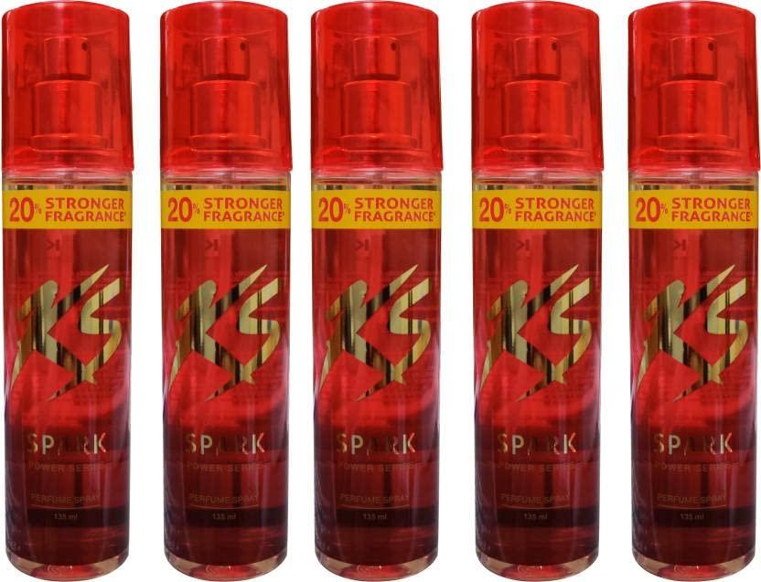 KamaSutra Kamasutra SPARK (PACK OF 5) Perfume - 675 ml (For Men & Women) (Pack of 5,135ml Each)